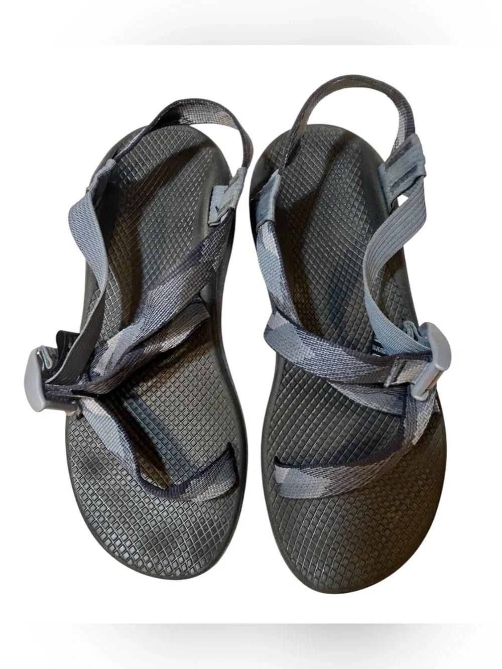 Chaco Z/1 Sport Sandals Gray Adjustable Strappy Outdoor Hiking Women’s Size 10